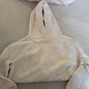 LOFT Cream Hooded Sweatshirt